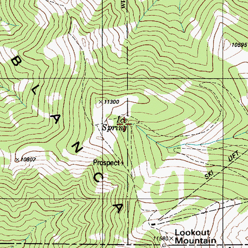 Topographic Map of Ice Spring, NM