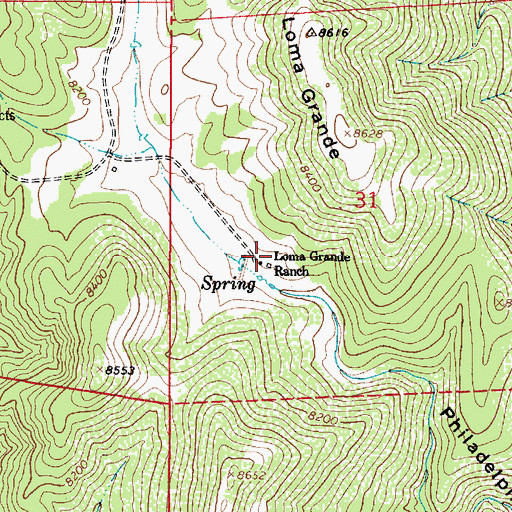 Topographic Map of Loma Grande Ranch, NM