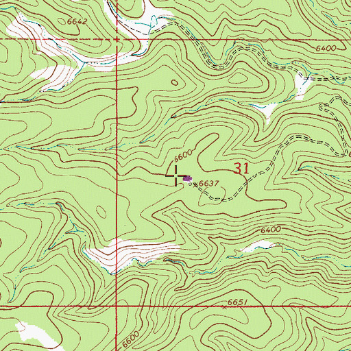 Topographic Map of Trick Tank, NM