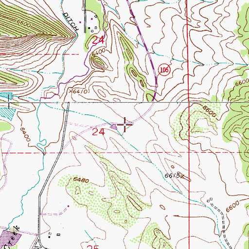 Topographic Map of Cantrill Dam, CO