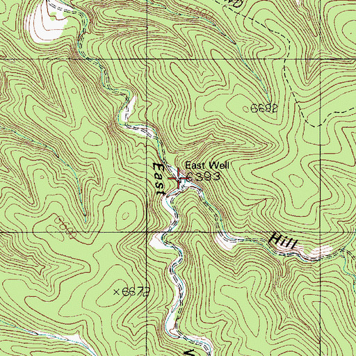 Topographic Map of Hill Canyon, NM