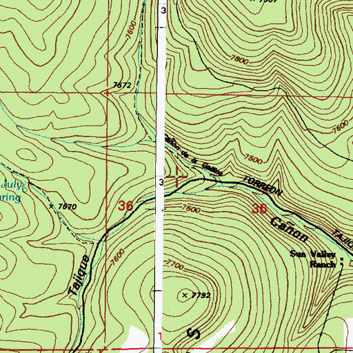 Topographic Map of Albuquerque Trailhead, NM