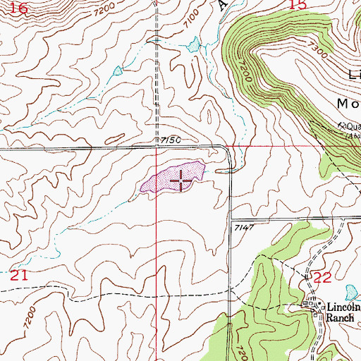 Topographic Map of Franktown Parker FPA-4 Dam, CO