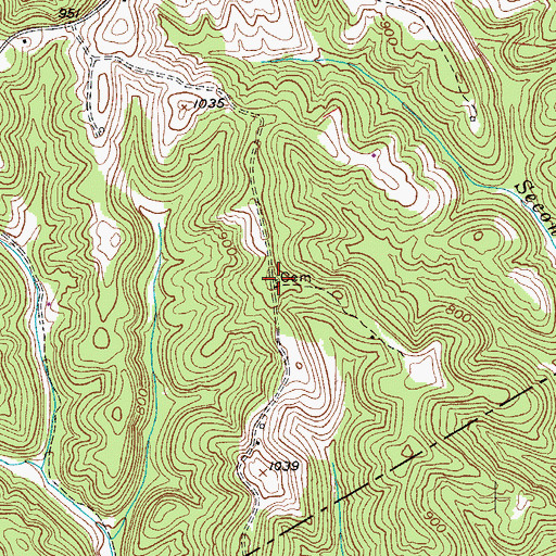 Topographic Map of Farr Cemetery, WV