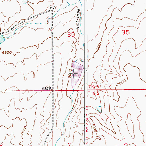Topographic Map of Franktown Parker FPA-5 Reservoir, CO
