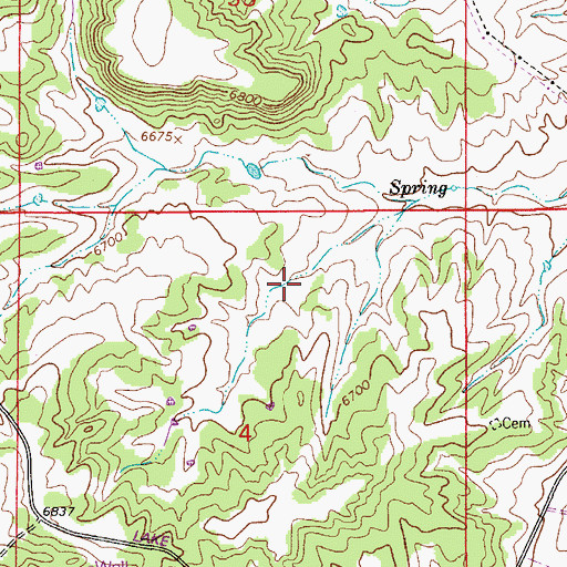 Topographic Map of Franktown Parker FPA-6 Reservoir, CO
