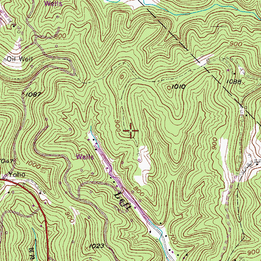 Topographic Map of Snider Cemetery, WV