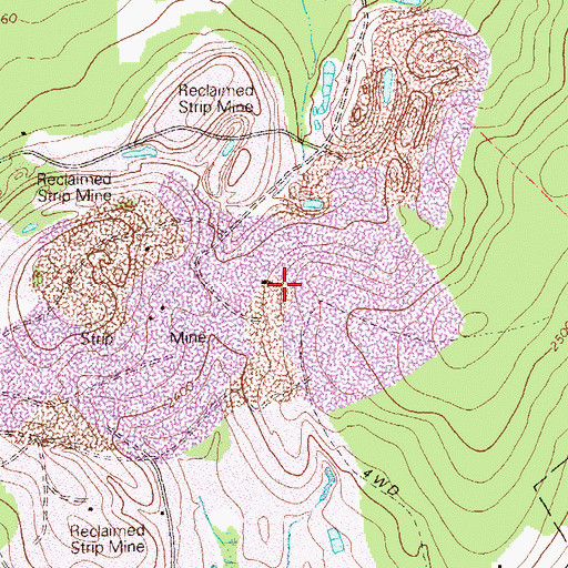 Topographic Map of Flight 93 National Memorial, PA