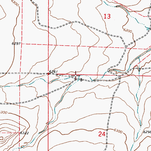 Topographic Map of South Fork Aragon Creek, NM