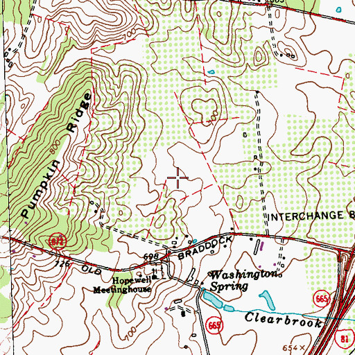 Topographic Map of Apple View Estates, VA