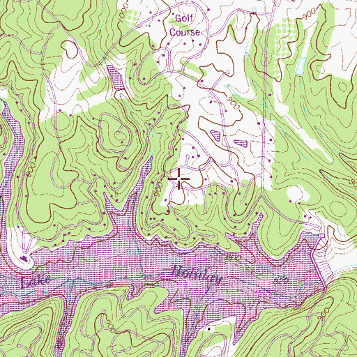 Topographic Map of Lakewood Acres, VA