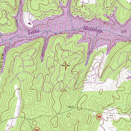 Topographic Map of Southwood Hills, VA