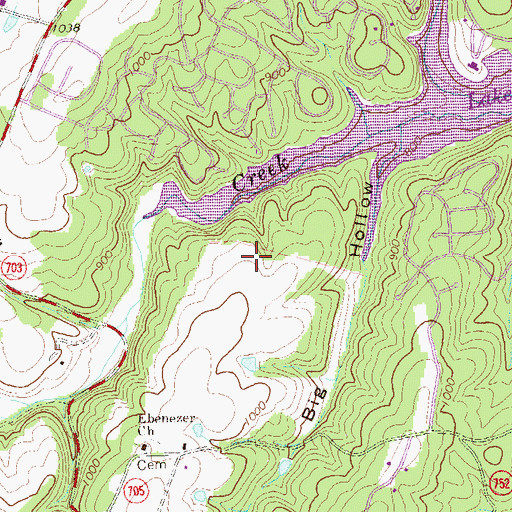 Topographic Map of Wildwood Hills, VA