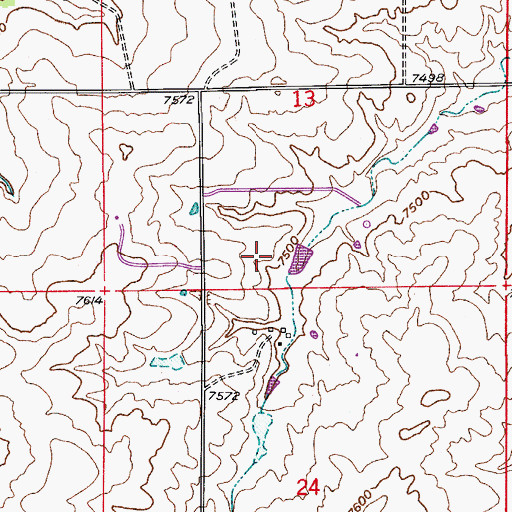 Topographic Map of Franktown Parker FPE-5 Dam, CO
