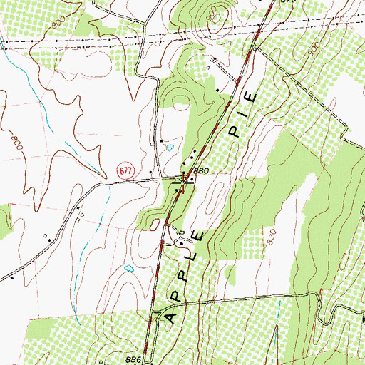 Topographic Map of Friends School (historical), VA