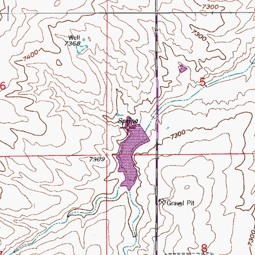 Topographic Map of Franktown Parker FPE-6 Dam, CO