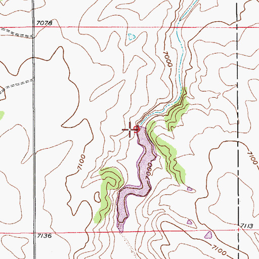 Topographic Map of Franktown Parker FPE-8 Dam, CO