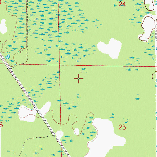 Topographic Map of Brooker Creek County Preserve, FL
