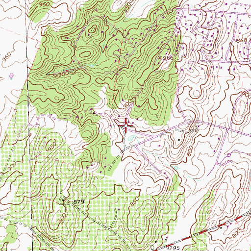 Topographic Map of Brookneil, VA