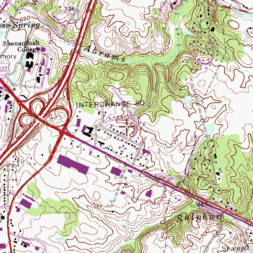 Topographic Map of College Park, VA