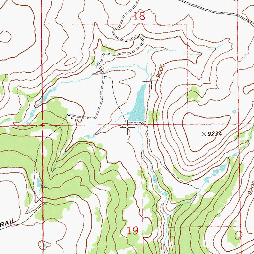 Topographic Map of Burg Dam, CO