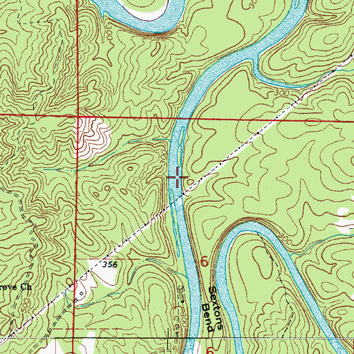Topographic Map of Thomas Ford, AL