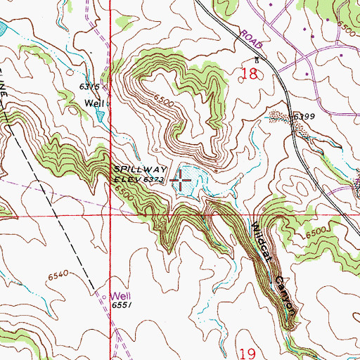 Topographic Map of Franktown Parker FPR-1 Reservoir, CO