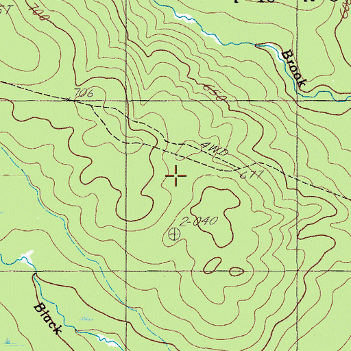 Topographic Map of T10 R3 WELS, ME