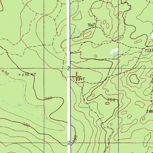 Topographic Map of T10 R6 WELS, ME