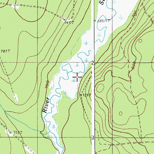 Topographic Map of T10 R7 WELS, ME