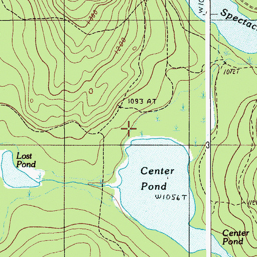 Topographic Map of T10 R8 WELS, ME