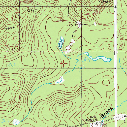 Topographic Map of T11 R9 WELS, ME