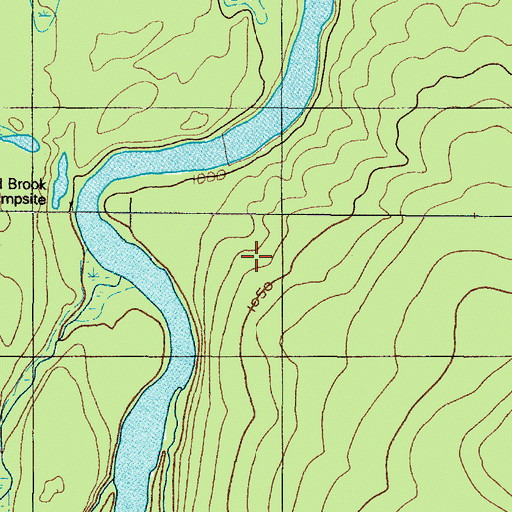 Topographic Map of T11 R16 WELS, ME