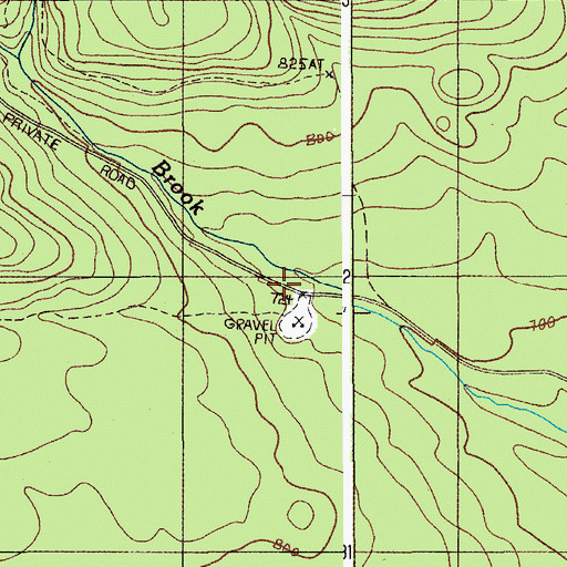 Topographic Map of T13 R7 WELS, ME