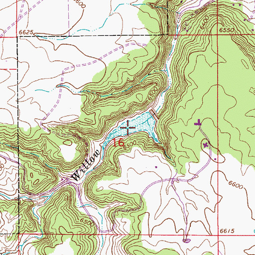 Topographic Map of Franktown Parker FPW-1 Reservoir, CO