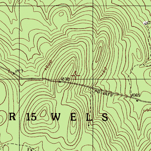 Topographic Map of T13 R15 WELS, ME