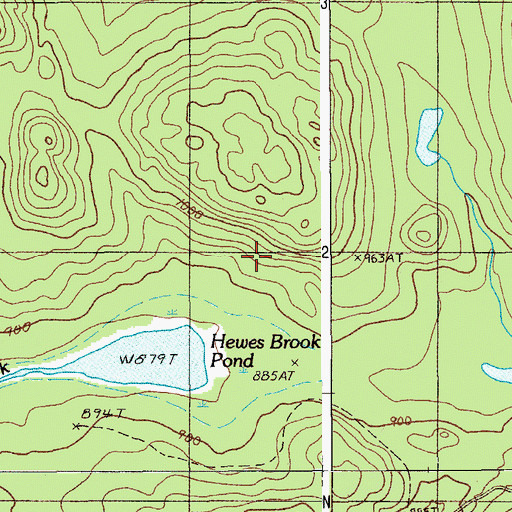 Topographic Map of T14 R7 WELS, ME