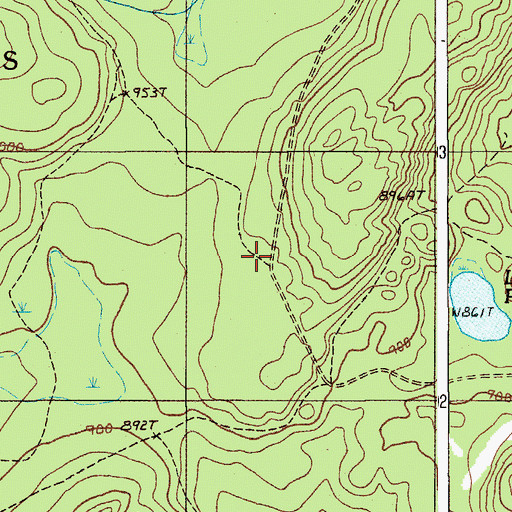 Topographic Map of T14 R8 WELS, ME