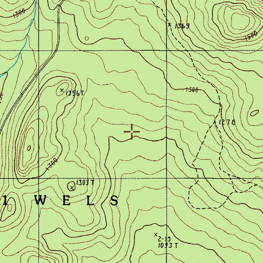 Topographic Map of T15 R11 WELS, ME