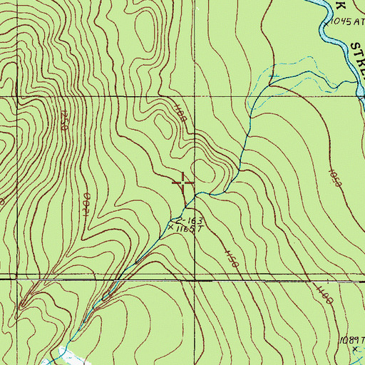 Topographic Map of T17 R14 WELS, ME