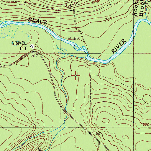 Topographic Map of T18 R12 WELS, ME