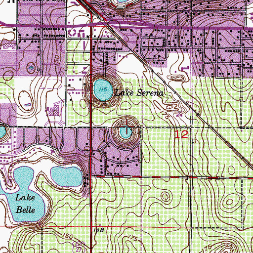 Topographic Map of Lake Lorraine, FL