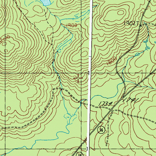 Topographic Map of Adamstown Township, ME