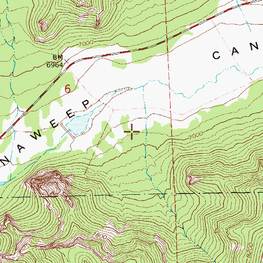 Topographic Map of Craig Number 1 Dam, CO