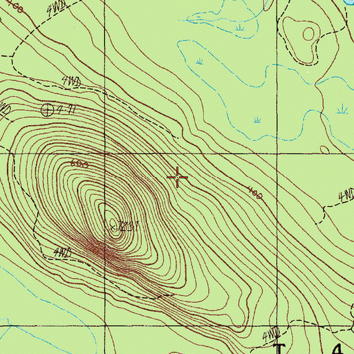 Topographic Map of Oqiton Township, ME