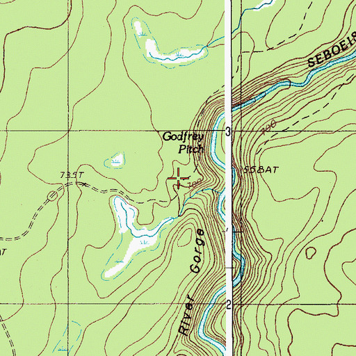 Topographic Map of T6 R7 WELS, ME