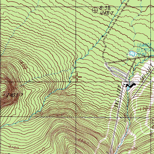 Topographic Map of Big Moose Township, ME
