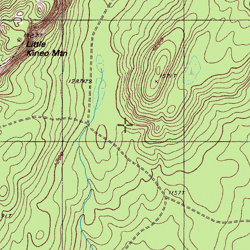 Topographic Map of Days Academy Grant Township, ME