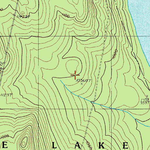 Topographic Map of Eagle Lake Township, ME
