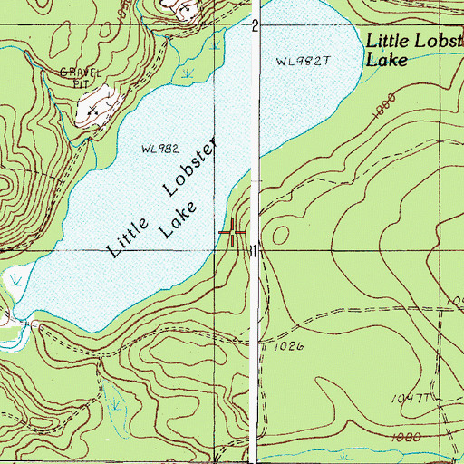 Topographic Map of Lobster Township, ME